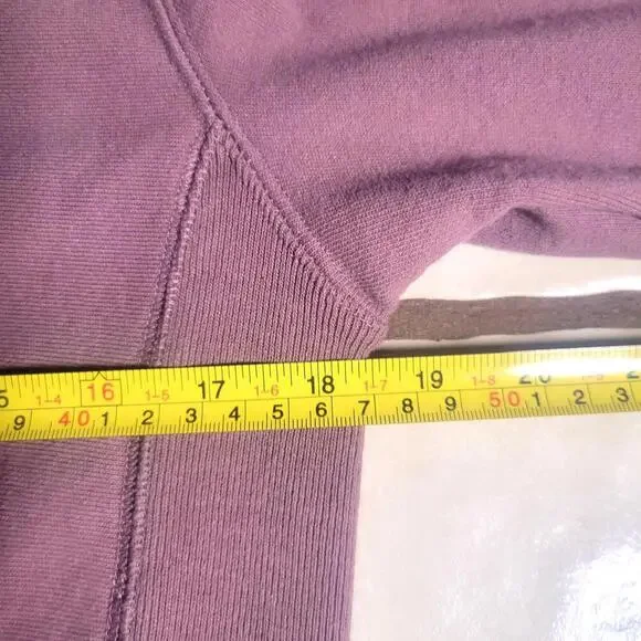 Victoria's Secret PINK Dusty Rose Cropped Crewneck Sweatshirt Long Sleeve- Sz XS - Picture 6 of 9